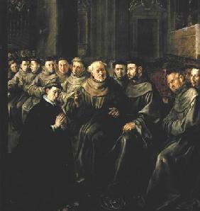 Welcoming St. Bonaventure (1221-74) into the Franciscan Order