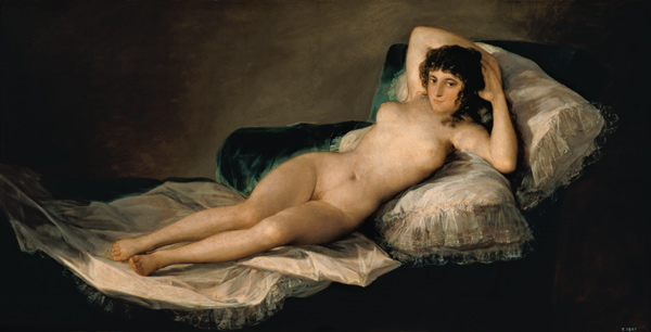 The naked Maja from Francisco José de Goya