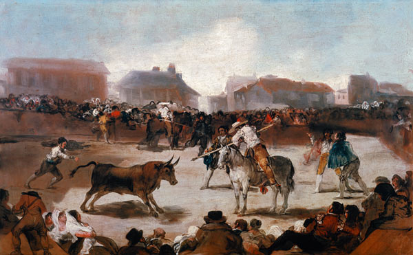 A Village Bullfight from Francisco José de Goya
