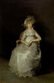 Portrait the Comtesse Chinchon from Francisco José de Goya