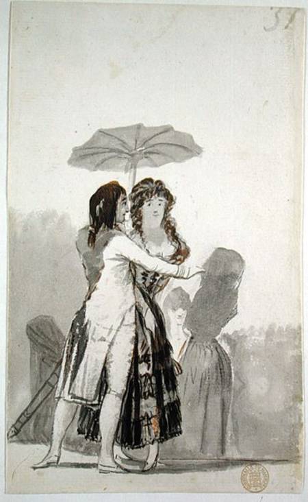 Couple with a Parasol from Francisco José de Goya