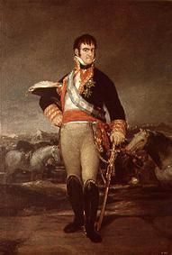 Ferdinand VII. in a camp from Francisco José de Goya