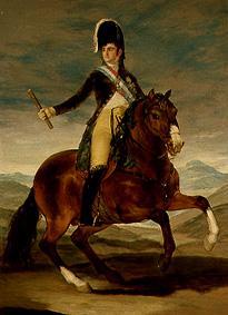 Ferdinand VII. to horse from Francisco José de Goya