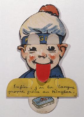 Advertisement for Kinglax laxative Chocolate, early twentieth century