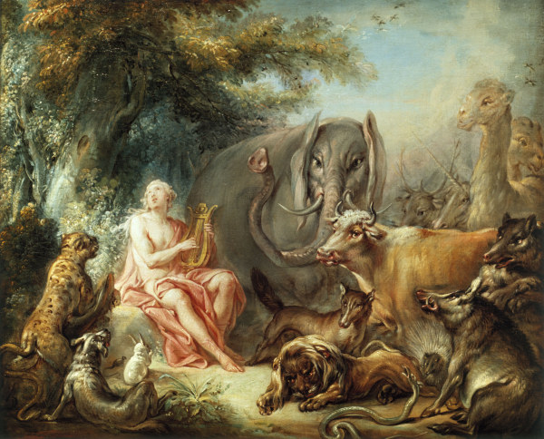 Orpheus enchants the Animals from François Boucher