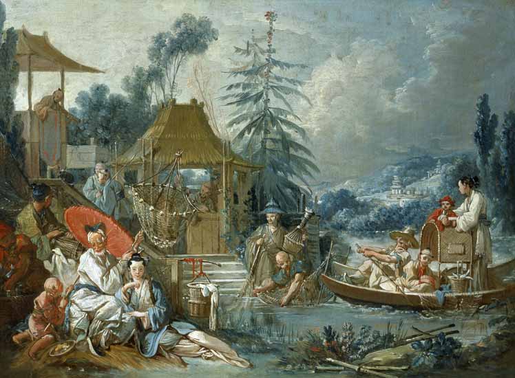 The Chinese Fishermen from François Boucher