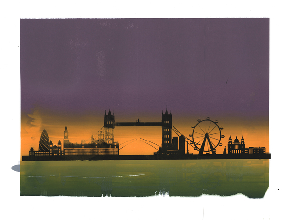 Sunset on London from Francois Domain