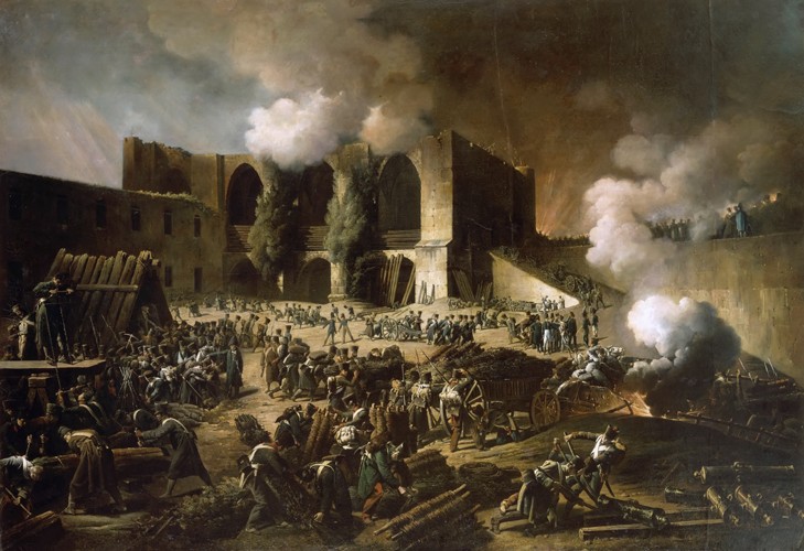The defence of the castle of Burgos in october 1812 from François-Joseph Heim