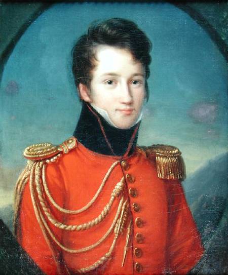 Portrait of Alfred de Vigny (1797-1863) from Francois Josephe Kinson