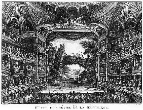 Second view of the Theatre de la Republique, plate 83 from volume IV of ''Voyage de France''