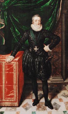 Portrait of Henri IV (1553-1610) King of France, in a black costume