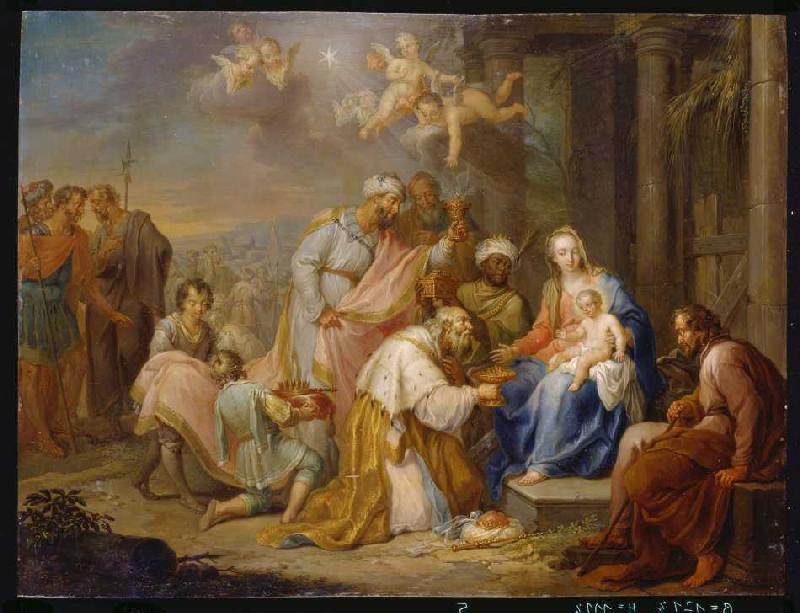 The adoration of the kings from Franz Christoph Jannek