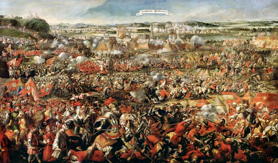 Battle at the Kahlenberg 1683 from Franz Geffels