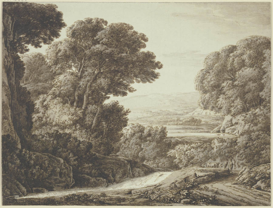 Waldige Landschaft mit Bach from Franz Innocenz Josef Kobell