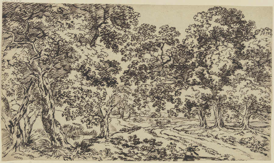 Path underneath trees from Franz Innocenz Josef Kobell