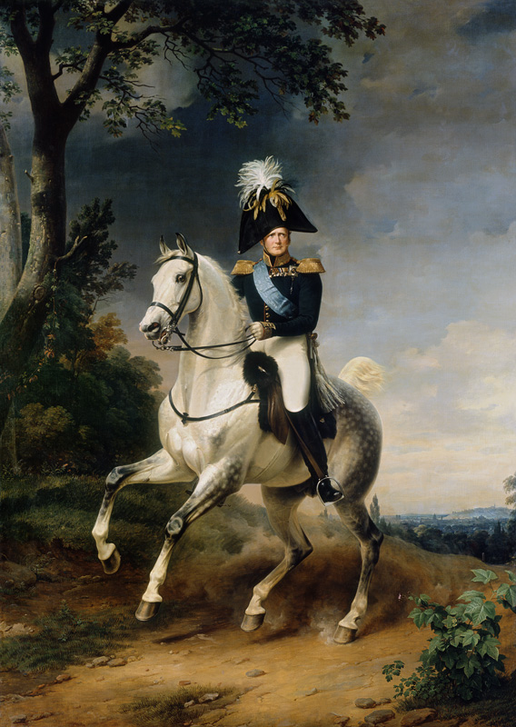 Tsar Alexander I. to horse from Franz Krüger