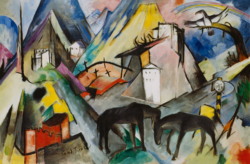 The poor country Tyrol from Franz Marc