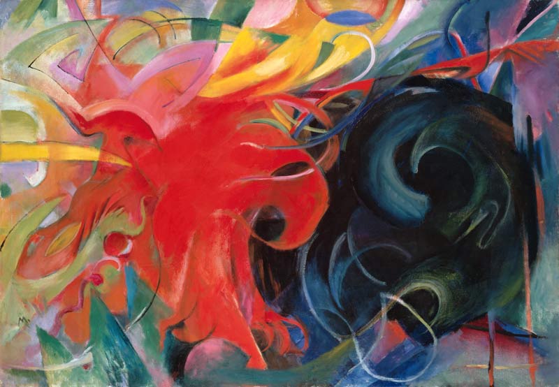 Fighting forms from Franz Marc