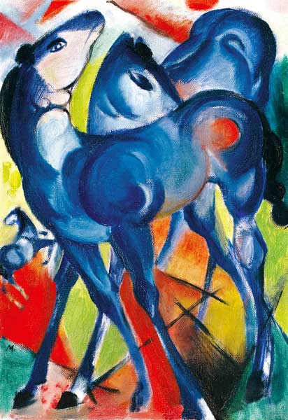 The Blue Foals from Franz Marc
