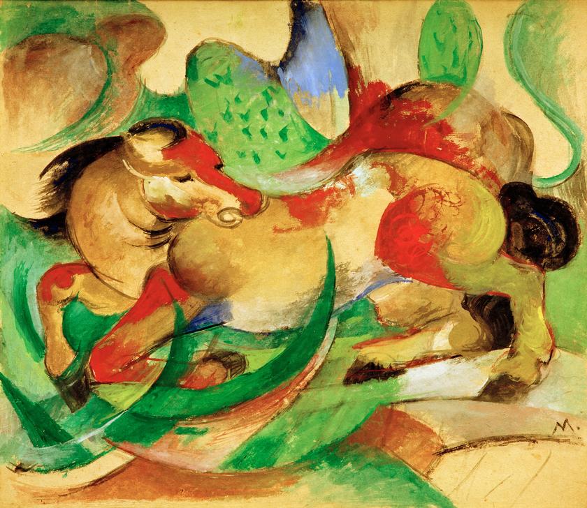 Jumping horse from Franz Marc