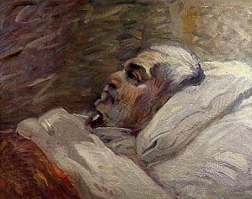 The father of the artist on the sickbed (II.) from Franz Marc