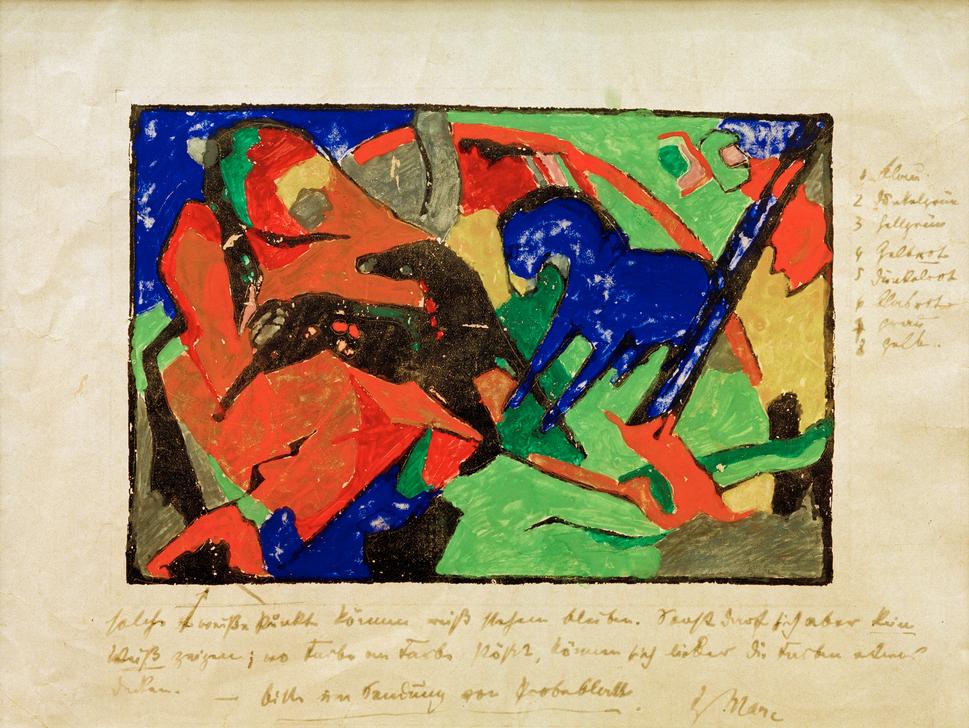 Two horses from Franz Marc