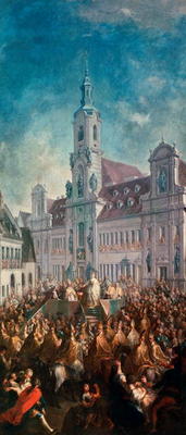 The Coronation of Empress Maria Theresa of Austria (1717-80) in Pressburg, 1768 from Franz Messmer