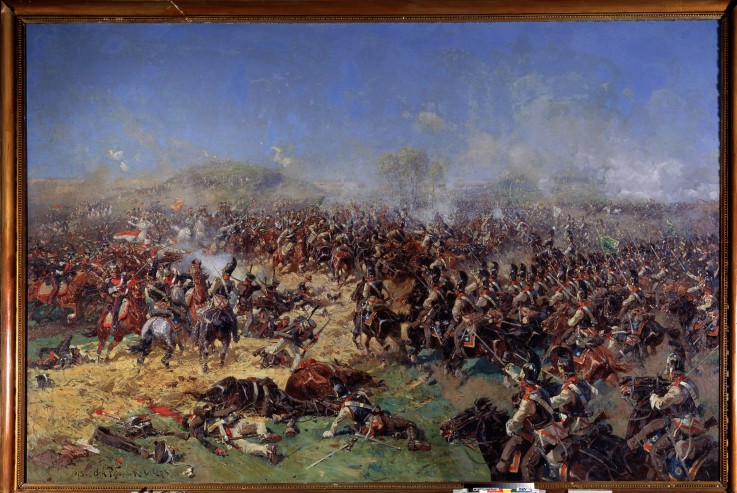 The Battle of Borodino on August 26, 1812. Third French Attak from Franz Roubaud