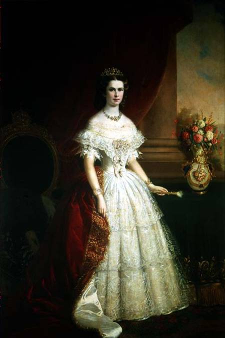 Empress Elizabeth of Bavaria (1837-98) from Franz Russ