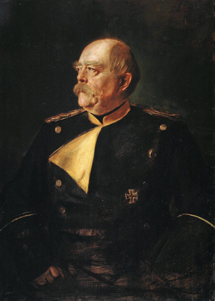 Portrait of Chancellor Otto von Bismarck (1815-1898) in Uniform from Franz von Lenbach