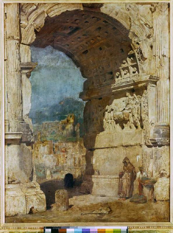 The Titusbogen in Rome. from Franz von Lenbach