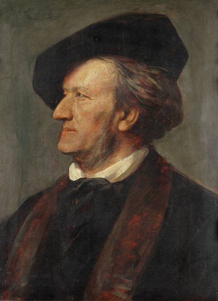 Wagner , Portrait by Lenbach from Franz von Lenbach