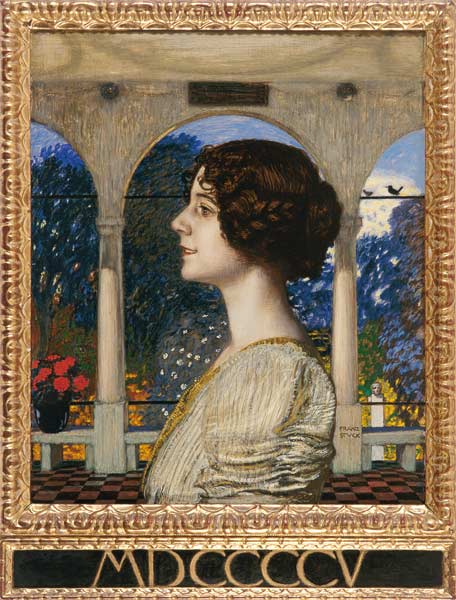 Weibliches Portrait, in der Säulenhalle from Franz von Stuck