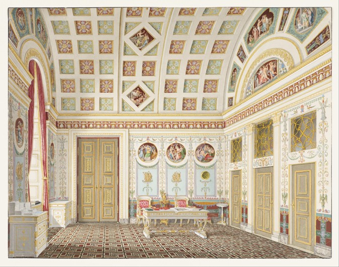 The Dressing Room of King Ludwig I of Bavaria at the Munich Residence Palace from Franz Xaver Nachtmann