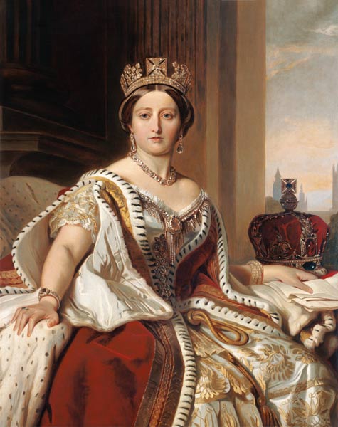 Portrait of Queen Victoria (1819-1901) from Franz Xaver Winterhalter