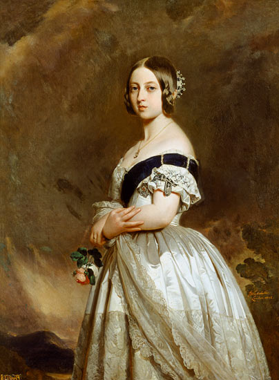 Portrait of Queen Victoria (1837-1901) from Franz Xaver Winterhalter