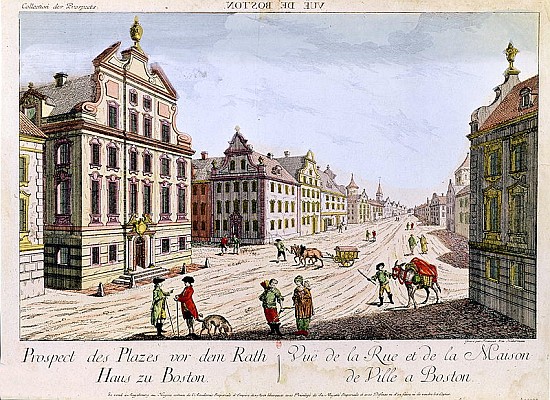 View of the Town Hall, Boston from Franz Xavier Habermann