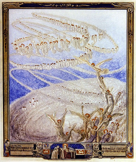 Illustration from Dante''s ''Divine Comedy'', Paradise, Canto XXX from Franz von (Choisy Le Conin) Bayros