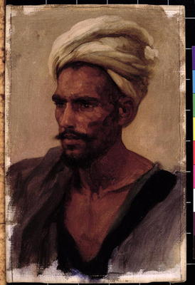 Male figure with a Turban, 1865 (oil on canvas) from Frederic Leighton