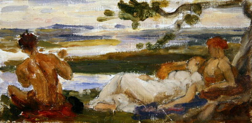 Sketch for 'The Idyll' (oil on canvas) from Frederic Leighton
