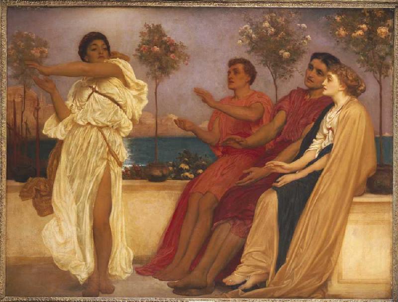 Tanzendes griechisches Mädchen. from Frederic Leighton