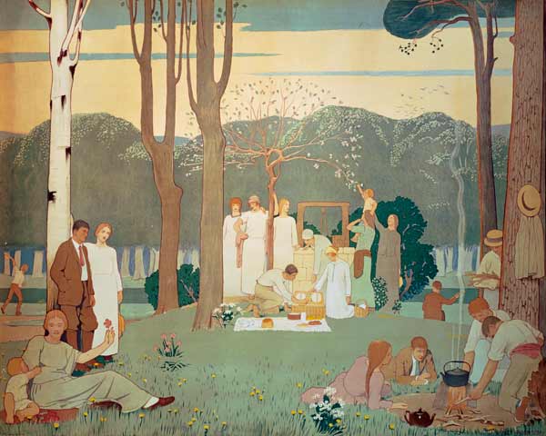 Picnic Scene (poster) from Frederick Cayley Robinson