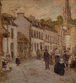 In the evening on a Strasse in Pont-Aven from Frederick Childe Hassam