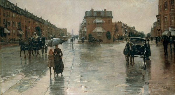 A Rainy Day in Boston from Frederick Childe Hassam