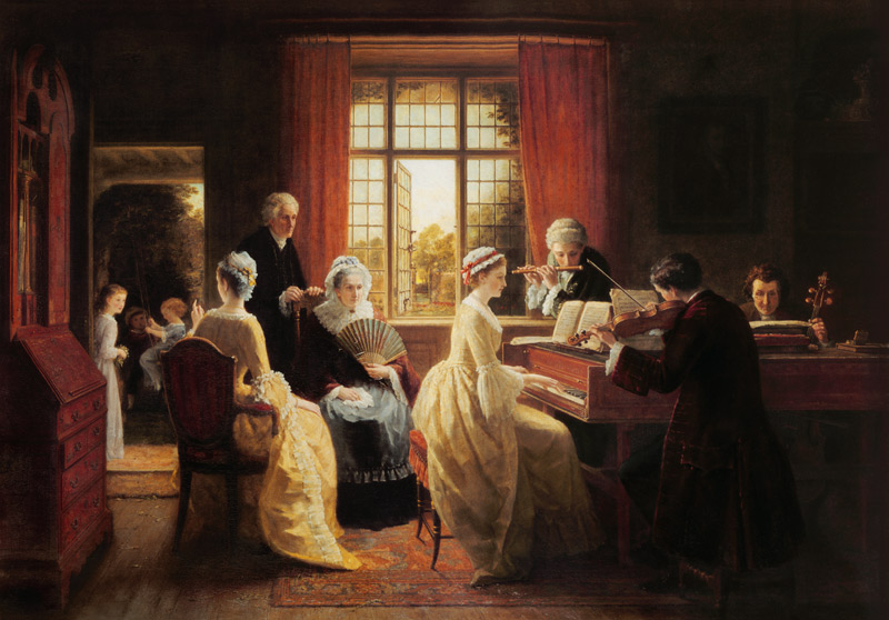 Family music in the vicarage. from Frederick Daniel Hardy