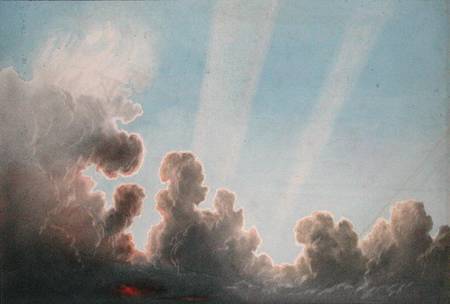 Thunderstorm Passing over the Black Country, Sunset  & pencil on from Frederick Joseph Butler Lines
