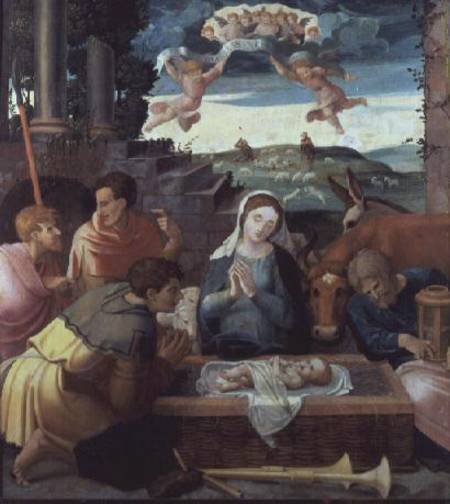 Adoration of the Shepherds, Champagne School from French School