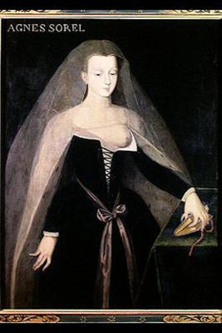 Agnes Sorel (c.1422-50) Favourite of Charles VII (1403-61) from French School