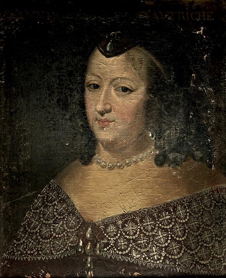 Anne of Austria (1601-66) from French School