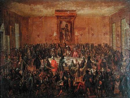 Banquet Given in Honour of Louis XIV (1638-1715) by the Corps Municipal at the Hotel-de-Ville from French School